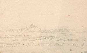 Dustanborough Kasteel van een Afstand door Thomas Girtin